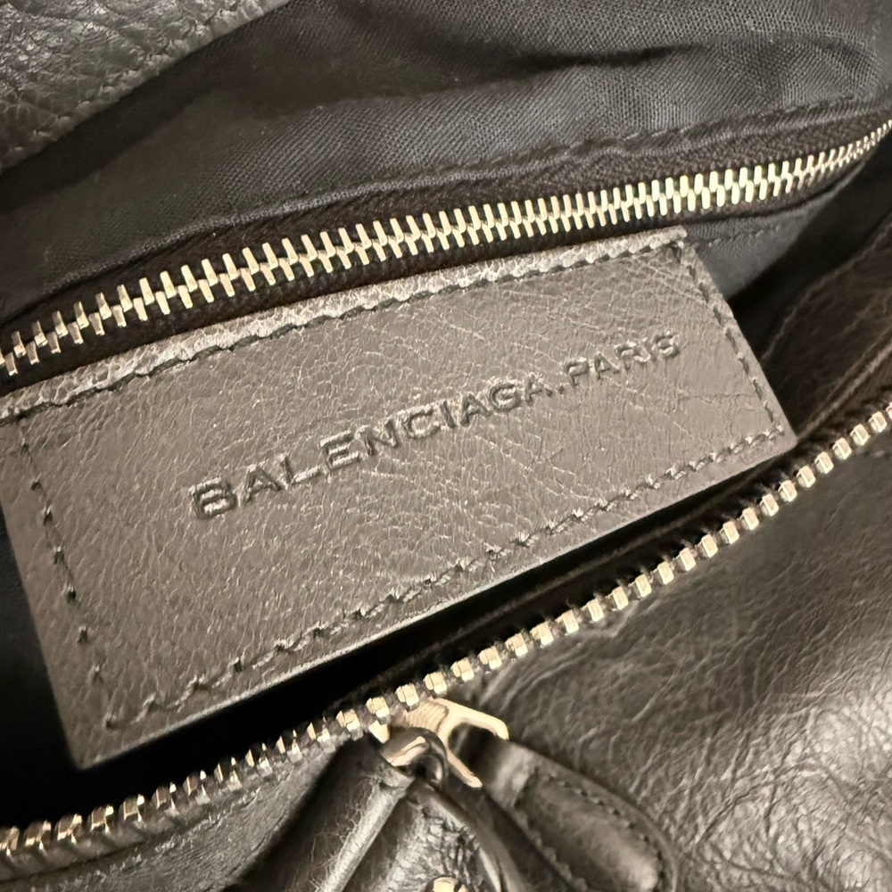 Balenciaga Agneau Giant 12 Work Anthracite/Grey Leather Handbag Purse - Picture 10 of 12